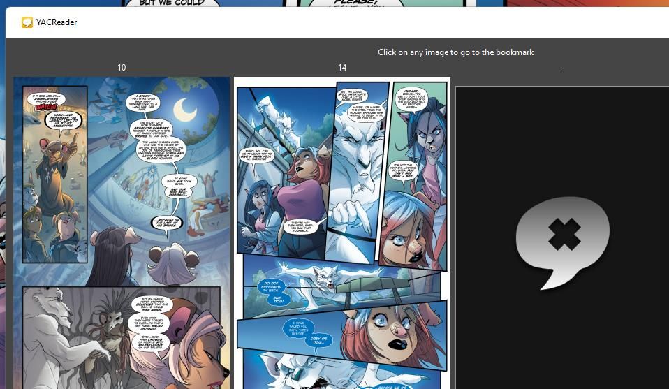 Закладки в YACReader