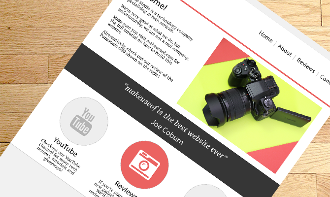 Дизайн веб‑сайта (деревянная текстура)