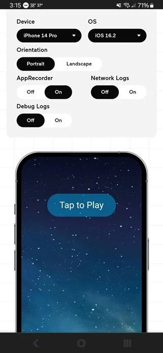 Эмуляция iOS в браузере на Android