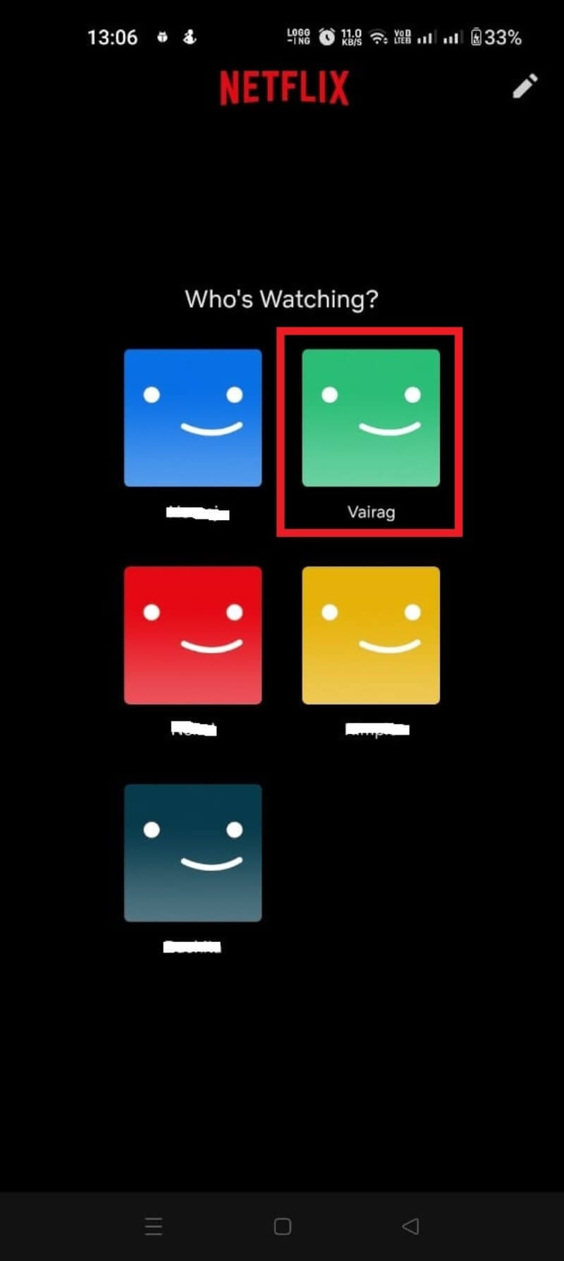 Кнопка для скачивания серии в приложении Netflix на Android