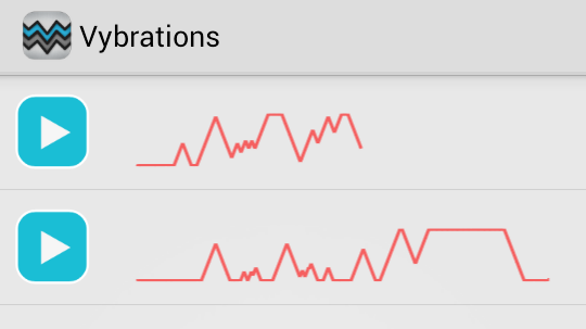Управление списком вибраций в Vybe