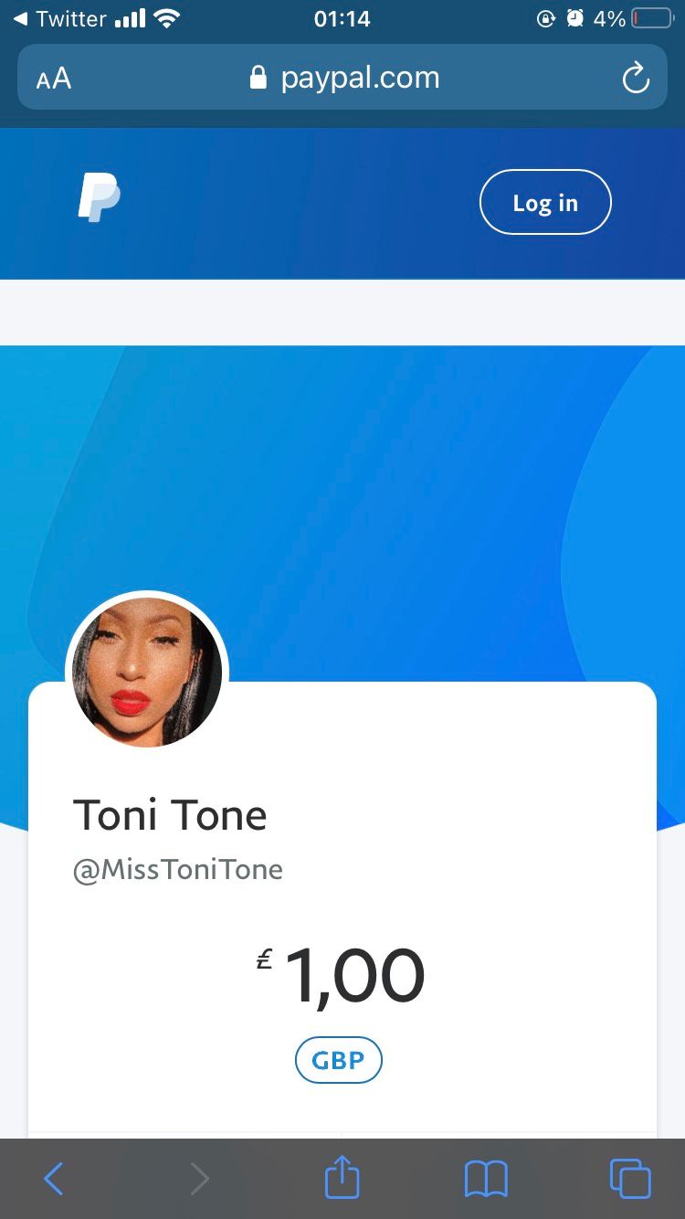 Форма оплаты PayPal для отправки чаевых