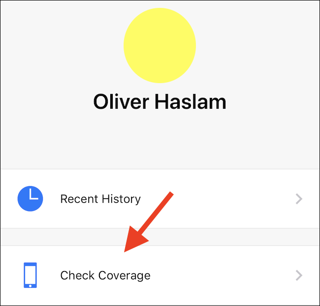 Нажмите Проверить покрытие