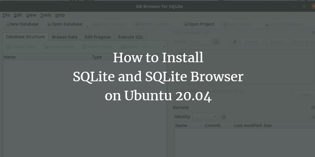 SQLite и SQLite Browser на Ubuntu 20.04 — инструкция