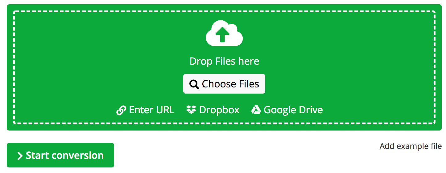 Загрузка файла на сайт конвертации изображений