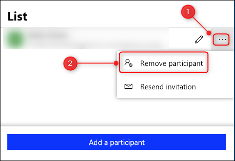 Нажмите троеточие рядом с именем и выберите Remove Participant