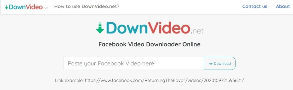 Скриншот Downvideo загрузки