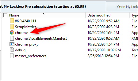 Просмотр содержимого защищённой папки в файловом браузере My Lockbox