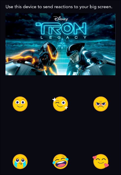 Мобильное устройство как пульт для реакций при просмотре на телевизоре