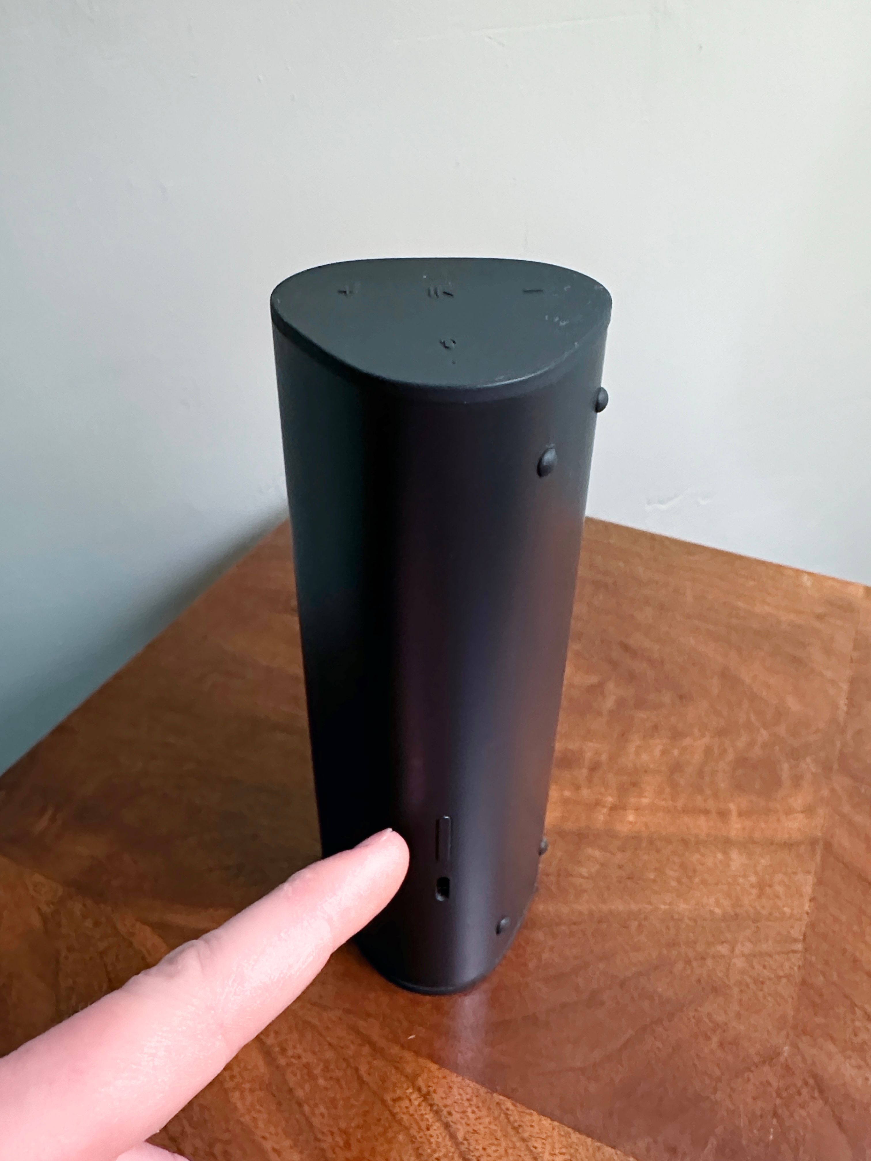 Кнопка питания Sonos Roam — вид спереди