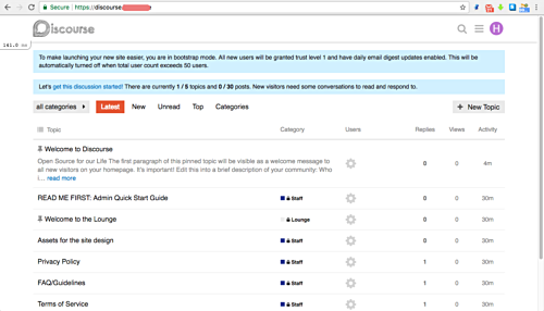 Discourse на Nginx