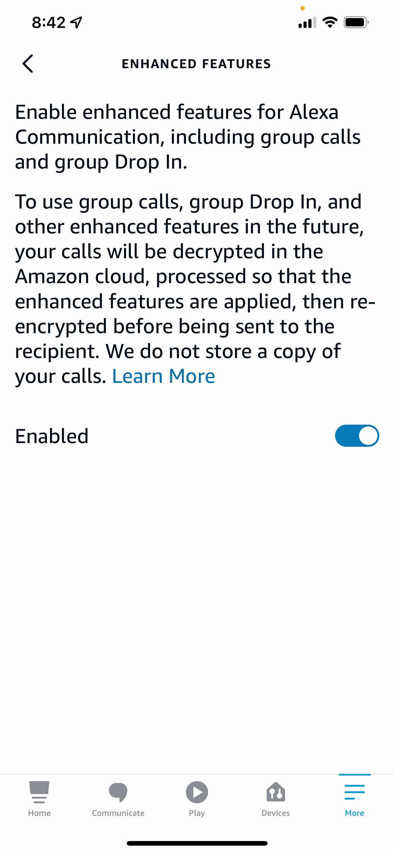 Enable enhanced features on Echo Show