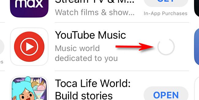 Круговой индикатор загрузки приложения