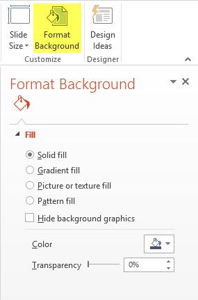 Формат фона