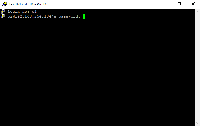 Putty Login Prompt