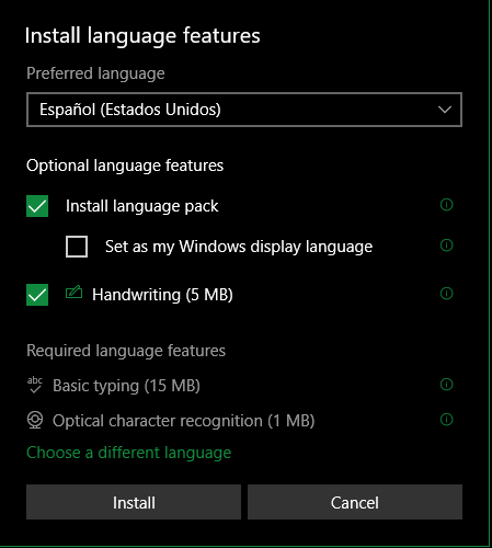 Установка языкового пакета Windows 10