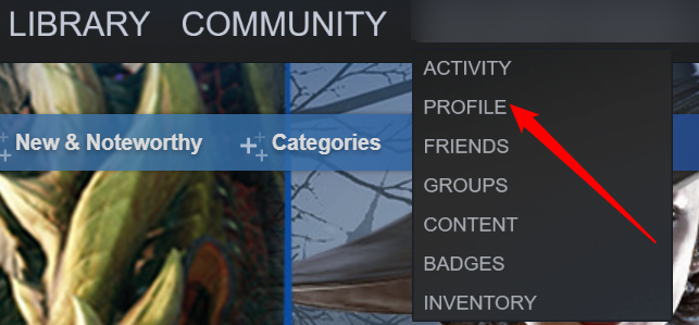 Нажмите на своё имя, затем выберите «Профиль»