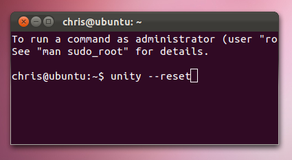 Терминал для восстановления Unity