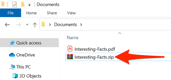 Найдите загруженный ZIP в Проводнике Windows