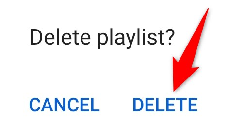 Подтвердите удаление, нажав «Удалить».