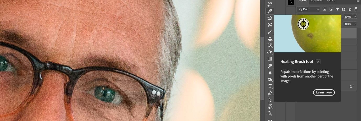 Инструмент Восстанавливающая кисть