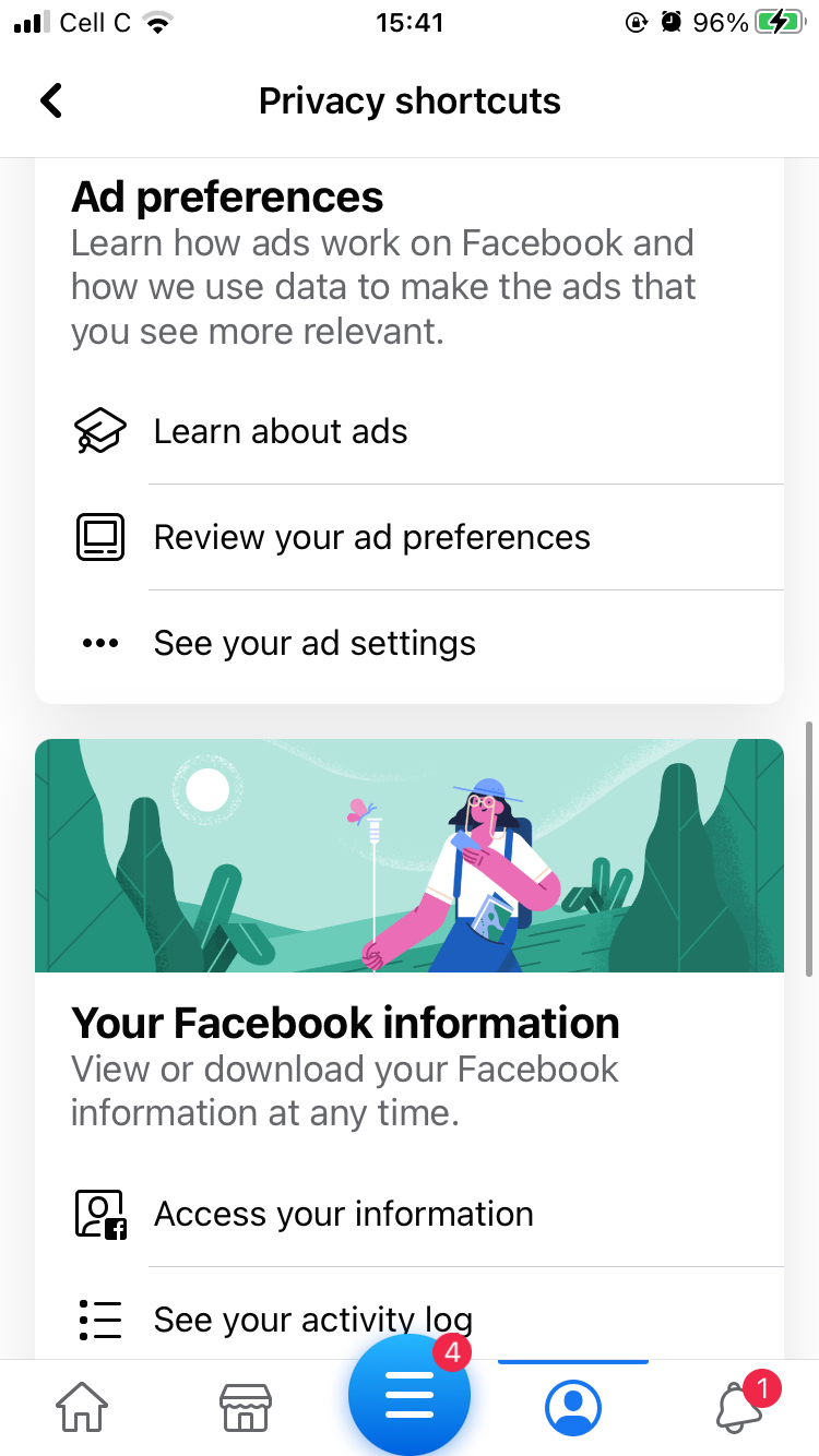 Пример рекламных объявлений в Facebook