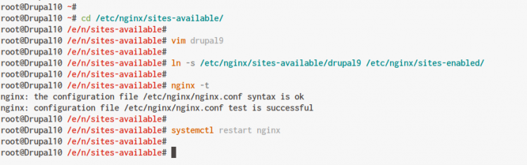 Настройка виртуального хоста Nginx для Drupal