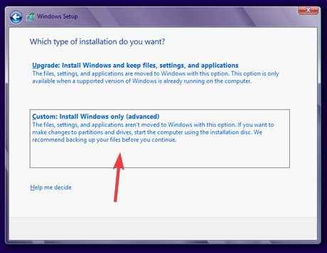 Выбор чистой установки