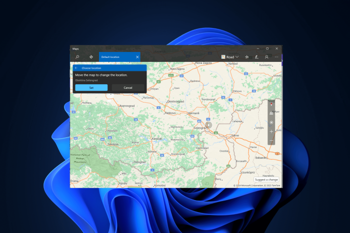 Исправить неверное местоположение в Windows Maps