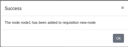Узел успешно добавлен
