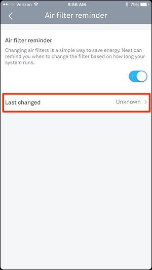Подтверждение выбора даты последней замены