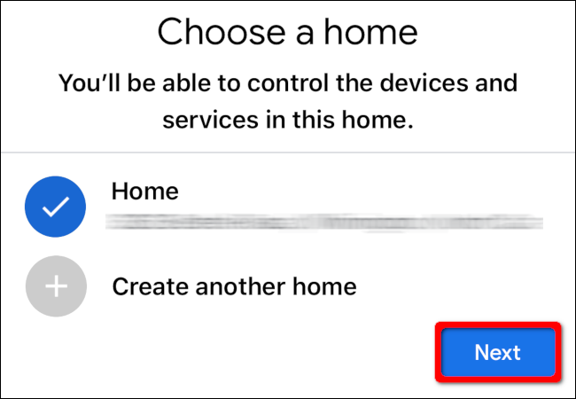 iPhone Choose a Chromecast Home