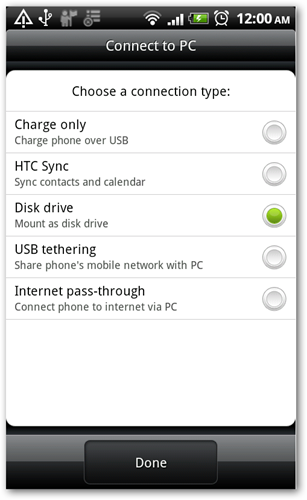 Настройка подключения телефона в режиме передачи файлов
