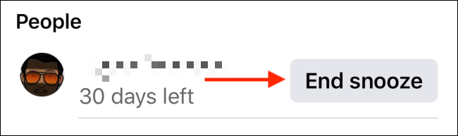 Нажмите Завершить приостановку рядом с именем пользователя