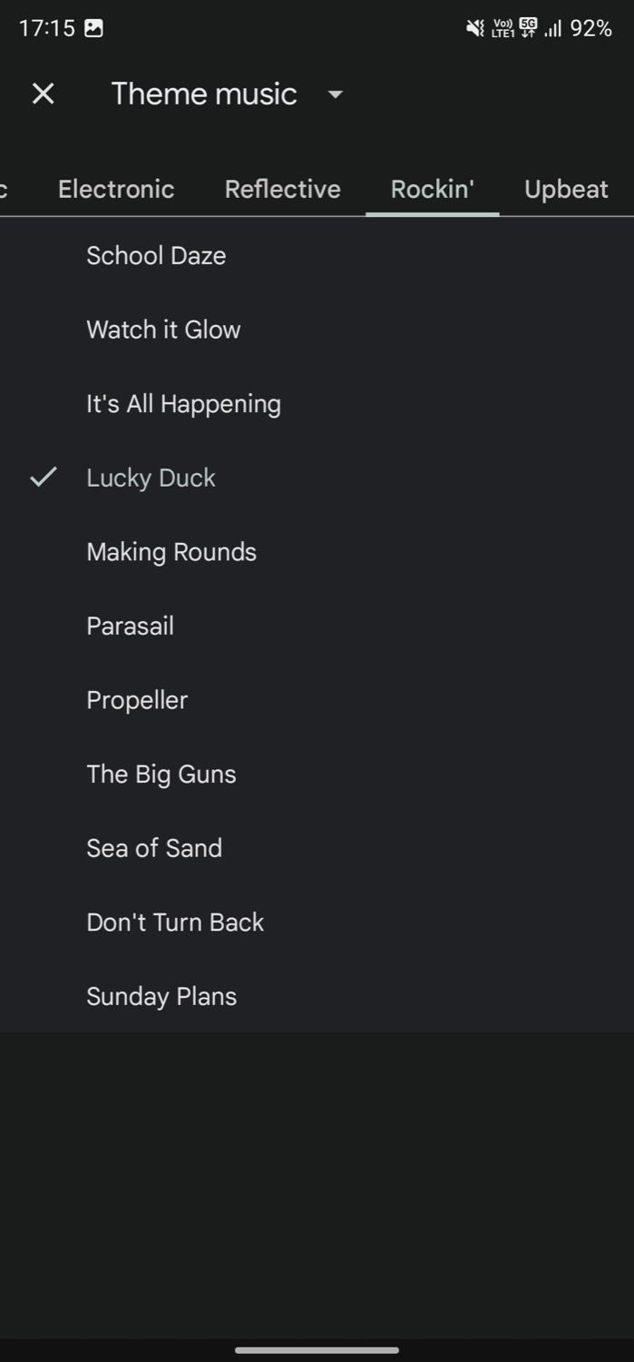 Выбор фоновой композиции для фильма