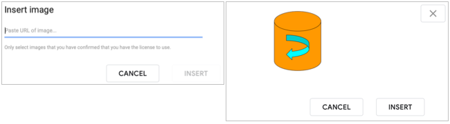 Вставьте URL и нажмите Вставить.