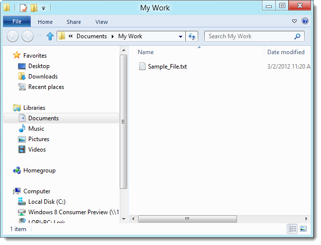 Открытие папки в Проводнике с рабочего стола