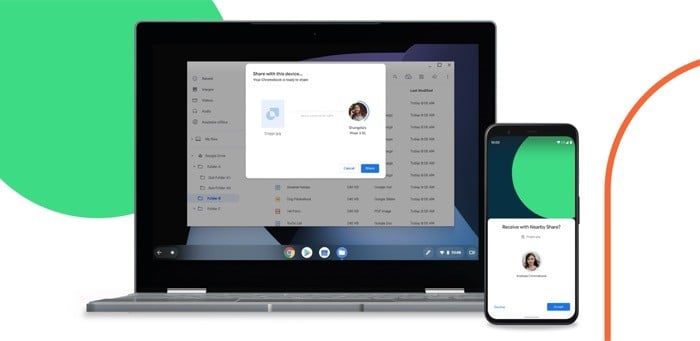 Как пользоваться Nearby Share на Android