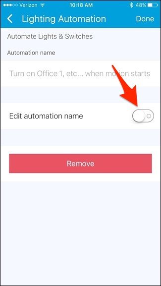 Скриншот ввода имени автоматизации Enter custom name