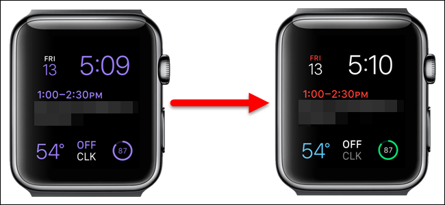 Многокрасочный модульный циферблат Apple Watch