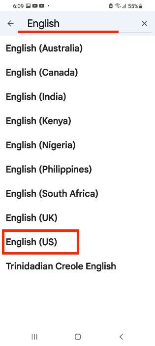 Поиск клавиатуры в настройках Gboard