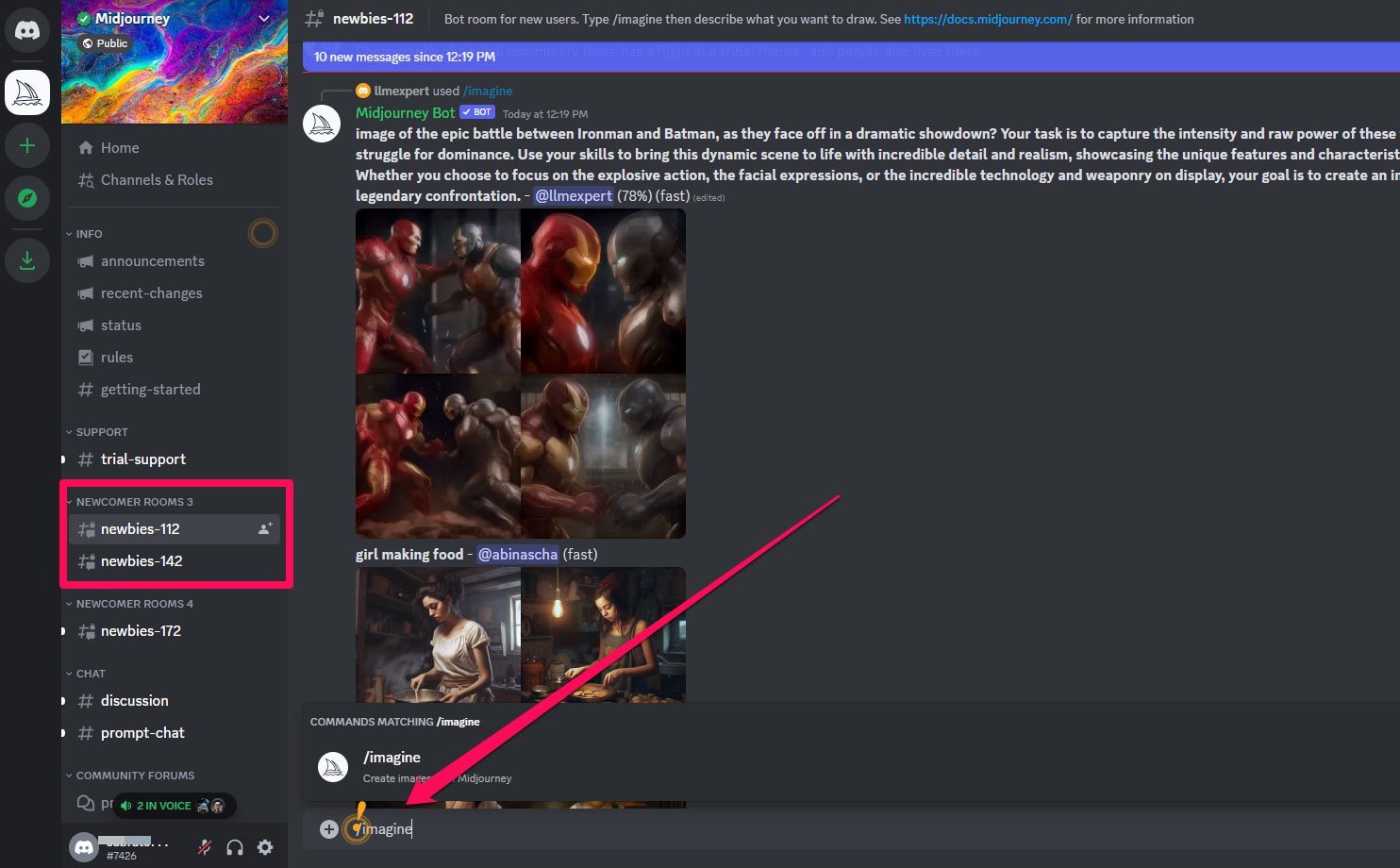 Создайте ваше первое изображение