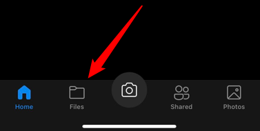 Раздел Файлы в мобильном приложении OneDrive.