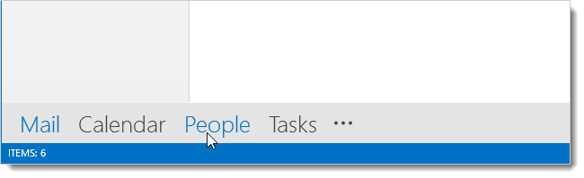 Навигация — Люди в Outlook