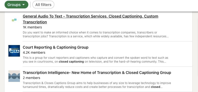 LinkedIn Groups Search