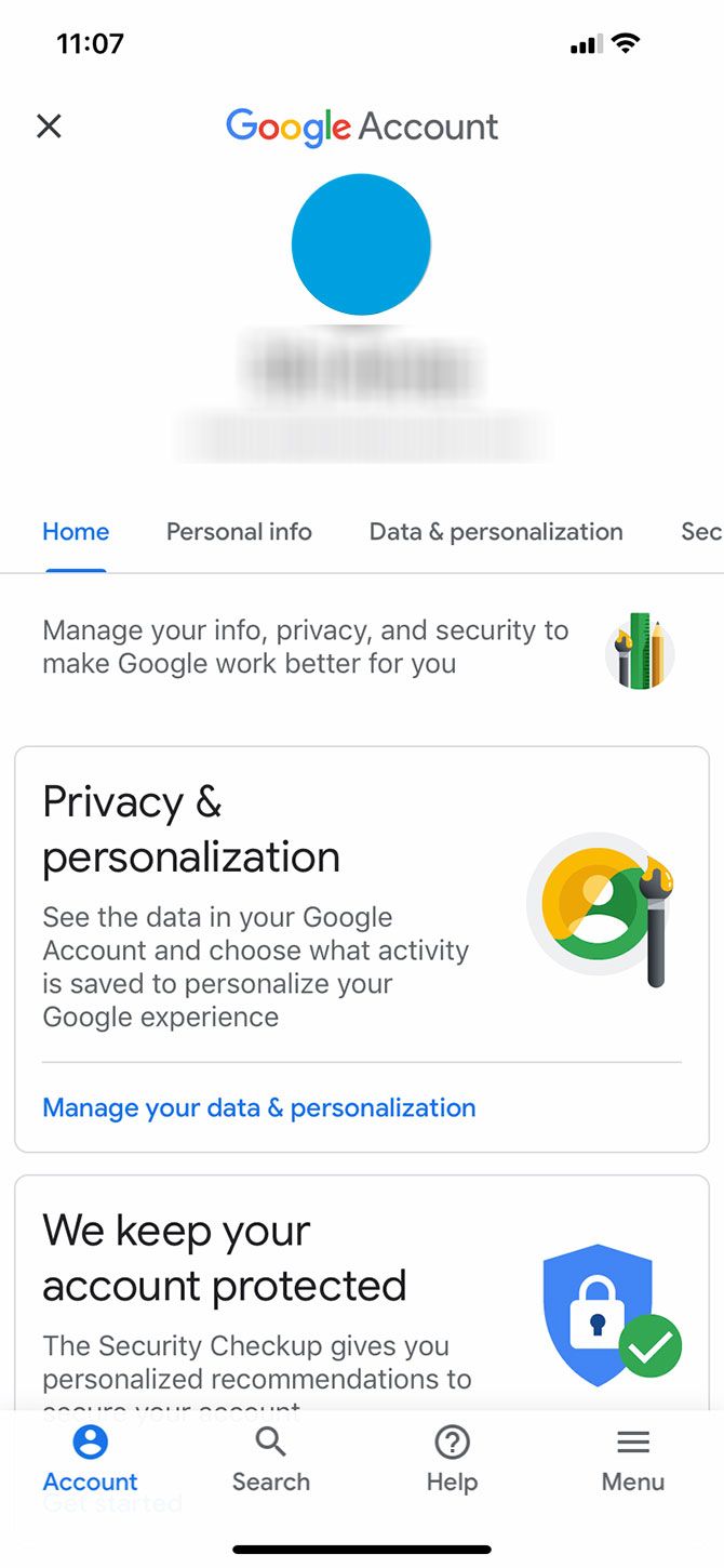 Managing Your Google Account Through Google Doc's Mobile App