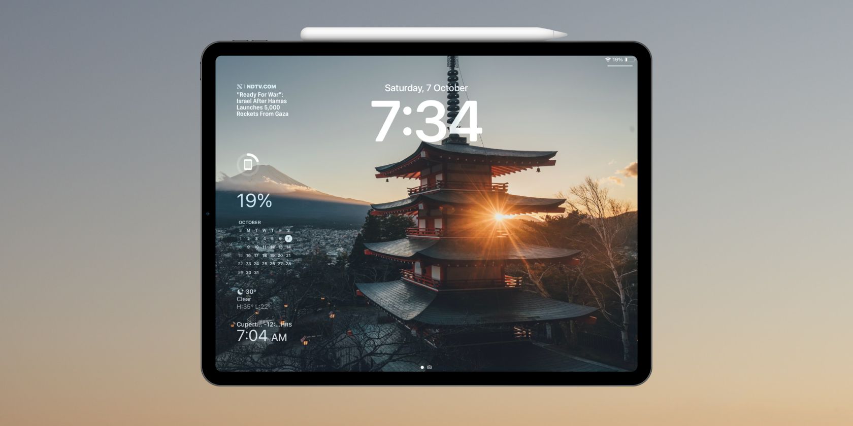 Настройка экрана блокировки iPad — iPadOS 17