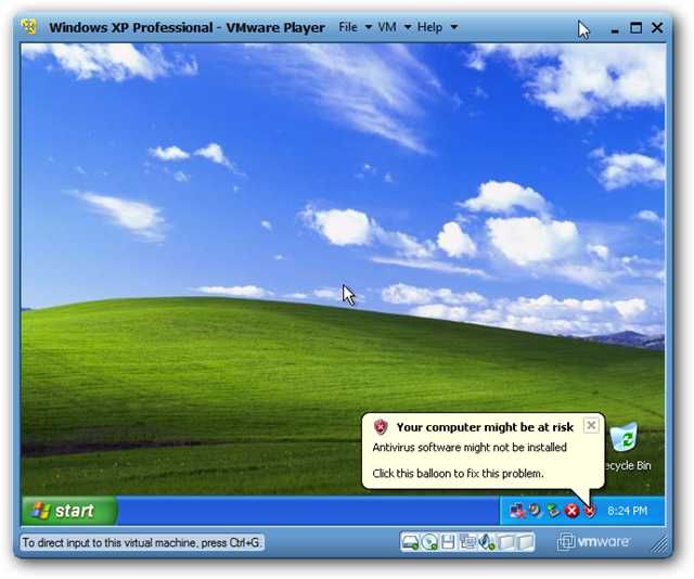 Виртуальная машина Windows XP в VirtualBox