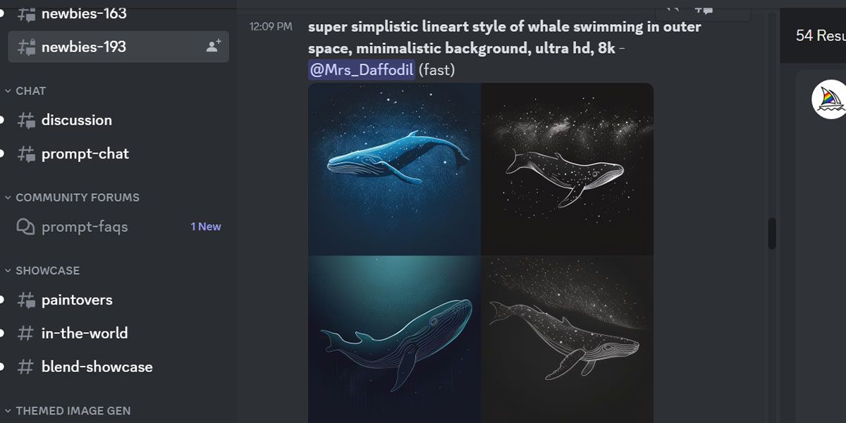 указать место действия в midjourney