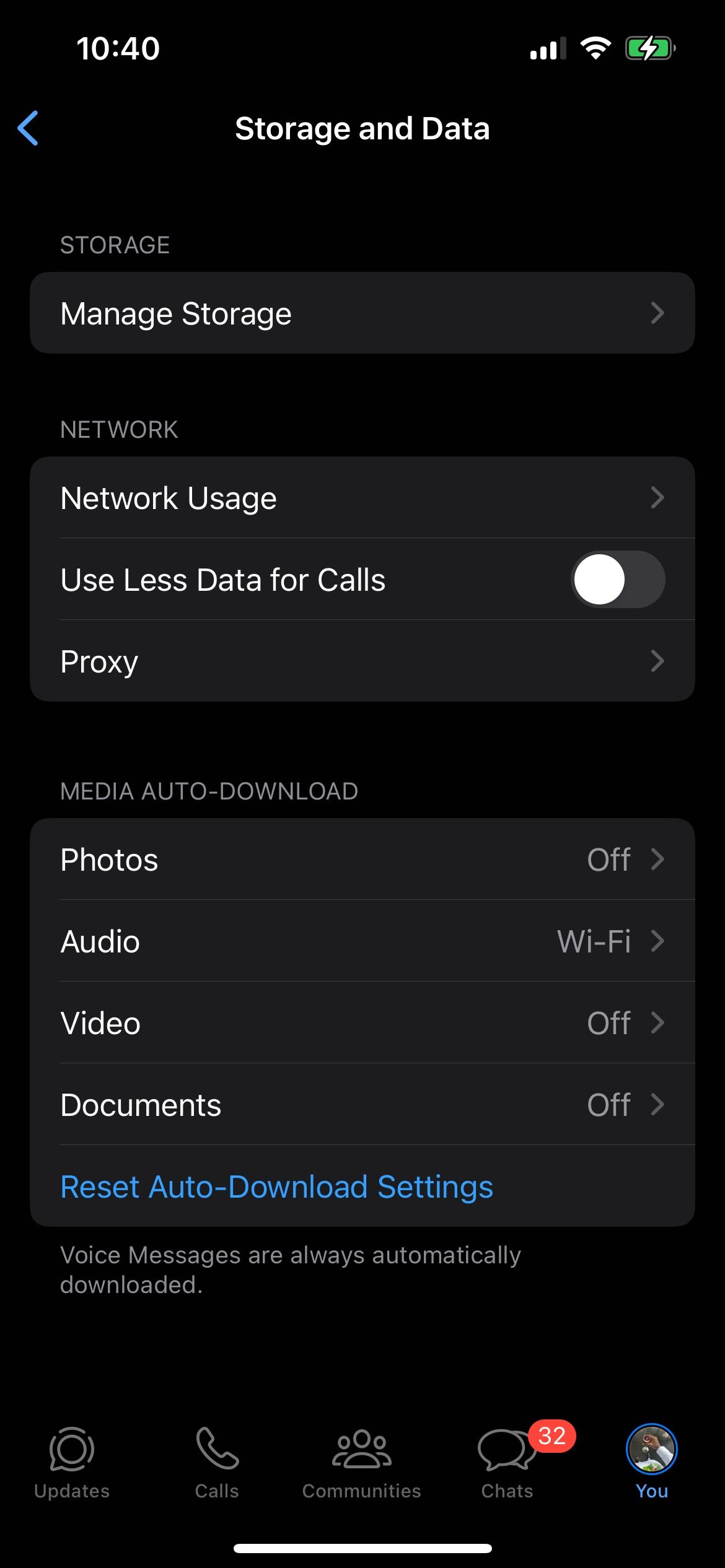 Автозагрузка медиа выключена (кроме аудио)